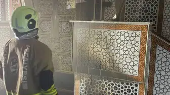 Hatay Kırıkhan'daki camide çıkan yangın korkuttu