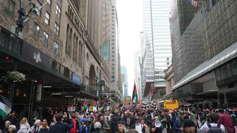 New York sokaklarında Netanyahu protestosu: Binlerce kişi BM'ye yürüdü