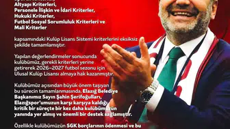 Elazığspor'da kritik borç krizi aşıldı: 3 puan silme cezası engellendi