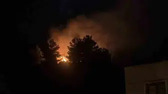 Arsuz'da havai fişek keyfi orman yangınına dönüştü