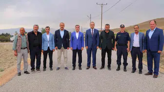 Danişment ve Yolaltı köylerini birbirine bağlayan güzergahta ulaşım standardı yükseltildi