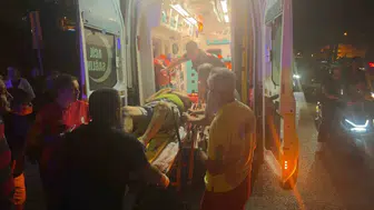 Ereğli'de park halindeki araçlara çarpan otomobil takla attı