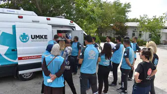UMKE ekipleri afet sahasında hızlı kurulum ve etkin yönetim için sahaya indi