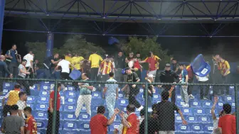 Mardin'de 1-0'lık galibiyet sonrası tribünlerde hasar krizi