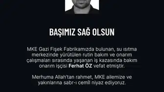 Gazi Fişek Fabrikası'ndaki bakım çalışmasında acı bilanço: Bir işçi hayatını kaybetti