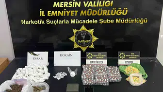 Mersin'de narkotik operasyonu: Binlerce sentetik hap ele geçirildi