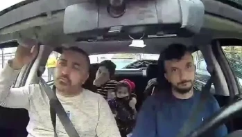 Böcek ailesinin hastaneye götürüldüğü anların taksi kamerası ortaya çıktı