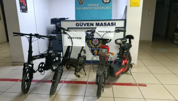 Elektrikli bisiklet hırsızı suçüstü yakalandı