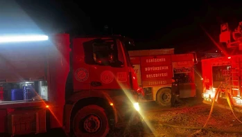 Alpu’daki Yangında Çiftlik Kül Oldu