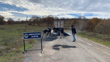 İnönü'de O Mahaller Arası Yol Yenileme Çalışması Başladı