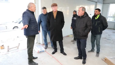 Başkan Kazım Kurt Alzheimer Merkezi inşaatını inceledi