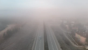 Sisle Örtülen Eskişehir’de Görüş Mesafesi Kritik Seviyeye Düştü