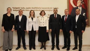 DİSK yöneticileri Başkan Ünlüce ile Bir Araya Geldi