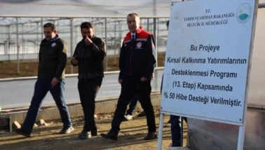 Bilecik’te Hibeyle Kurulan Modern Sera Üretime Başladı