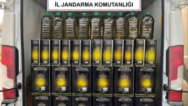 Jandarma, 655 litre sahte zeytinyağı ele geçirdi