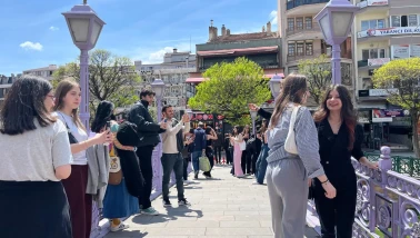 Porsuk yeniden canlandı: Turistler manzaranın keyfini çıkarıyor