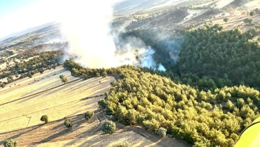 Kütahya'daki Yangında 60 Hektar Orman ve 50 Hektar Ziraat Alanı Zarar Gördü
