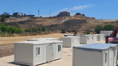 Bilecik’te Yangın Mağdurlarına Konteyner Kent Kuruluyor