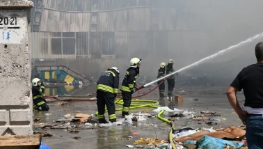 Eskişehir’de Geri Dönüşüm Tesisinde Korkutan Yangın