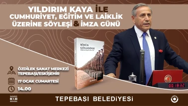 Yıldırım Kaya Tepebaşı’nda okuyucularıyla buluşacak