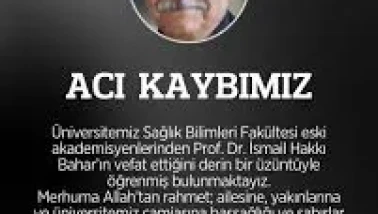 Prof. Dr. İsmail Hakkı Bahar Kimdir, Ölüm Sebebi Nedir, Neden Öldü?