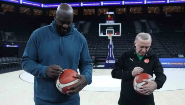 Erdoğan ile NBA Efsanesi O’Neal İstanbul’da Bir Araya Geldi