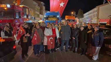Cumhur İttifakı’ndan Çifteler’de Bayrak Tepkisi