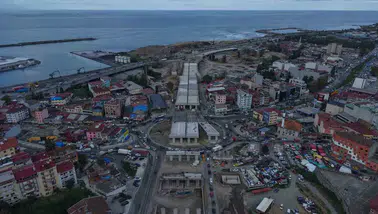 Trabzon trafiğini rahatlatacak Değirmendere Viyadüğü'nde sona yaklaşılıyor