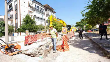 Soma'da 20 milyon TL'lik altyapı seferberliği: Yağmursuyu hatlarında sona yaklaşılıyor