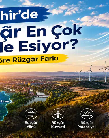 Eskişehir’de Rüzgâr En Çok Nerede Esiyor? İlçelere Göre Rüzgâr Farkı