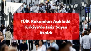 TÜİK Rakamları Açıkladı! Türkiye'de İşsiz Sayısı Azaldı