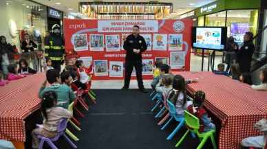 İtfaiye Ekiplerinden Çocuklara ve Ebeveynlere Yangın Eğitimi