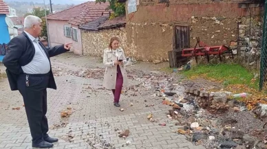 Bilecik’te Sağanak Sonrası Sokaklar Taş ve Kaya Parçalarıyla Kaplandı