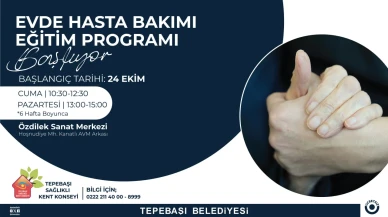 Tepebaşı’nda Evde Hasta Bakımı Eğitimi Başlıyor