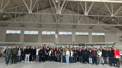 Üniversiteliler İnönü’de havacılığı yakından tanıdı