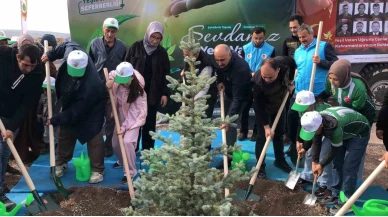 Orman şehidi Eyüp Dereli’nin adına oluşturulan alana 15 bin fidan dikildi