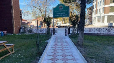 İnönü’de İsmetpaşa Camii çevresinde düzenleme çalışmaları başladı