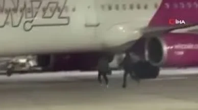 Uçağa Yetişmek İçin Camı Kırıp Piste Daldılar