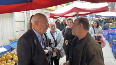 CHP’li Çakırözer Pazartesi pazarında esnafı ve vatandaşı dinledi