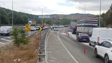 Bilecik-Eskişehir karayolunda yol çalışması başladı, trafik tek şeride düşürüldü