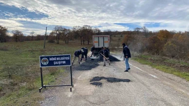 İnönü'de O Mahaller Arası Yol Yenileme Çalışması Başladı