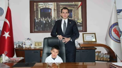 Hisarcık Kaymakamı Atam, Özel Eğitim Öğrencileriyle Makamında Buluştu