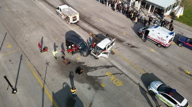 Eskişehir’de 26 Personelle Gerçekçi Kaza Tatbikatı Yapıldı