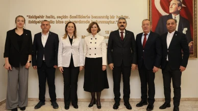 DİSK yöneticileri Başkan Ünlüce ile Bir Araya Geldi