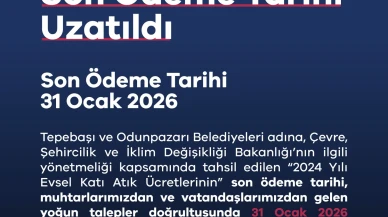 Evsel Katı Atık Ücreti Son Ödeme Tarihi Uzatıldı