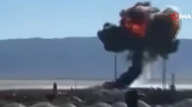 ABD’de F-16C savaş uçağı eğitim sırasında çöle düştü