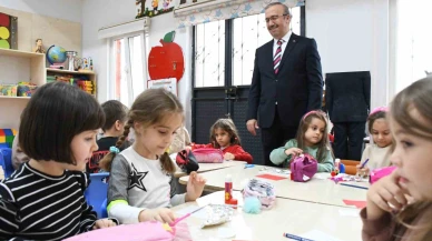 İl Milli Eğitim Müdürü Sinan Aydın’dan Anaokuluna Ziyaret