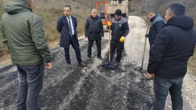 Kaymakam Uçar, Yenipazar’da Yol Onarım Çalışmalarını Yerinde İnceledi