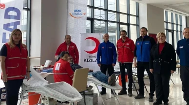 Kütahya AFAD, Kızılay işbirliğiyle kan bağışı kampanyası düzenledi