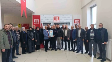 Kütahya'da Muhtarlar 112 Acil Çağrı Merkezi’nin Sistemlerini Yerinde İnceledi